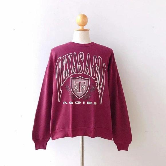 Gildan Tops - 90S Texas A&M University Shirt 90S ClassicTee Maroon Color